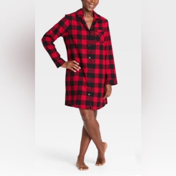 Wondershop Other - Plaid Red Black Pajama Nightgown